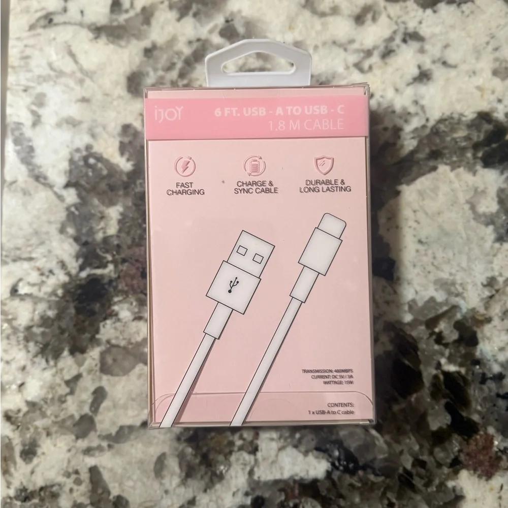 NEW 4 PACK🔥Fast Charging USB-C iPhone and iPad Charger 6ft Cable (PINK+BLUE)